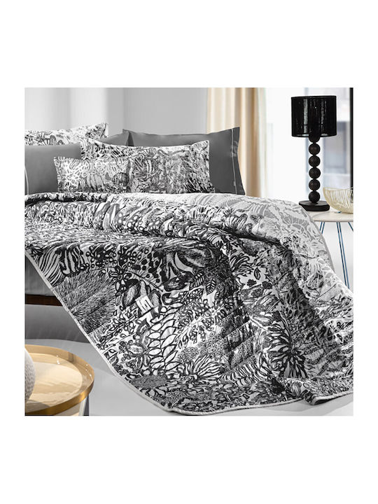 Guy Laroche Artizan Cuvertură Extra-dublu Negru și alb 220x240cm