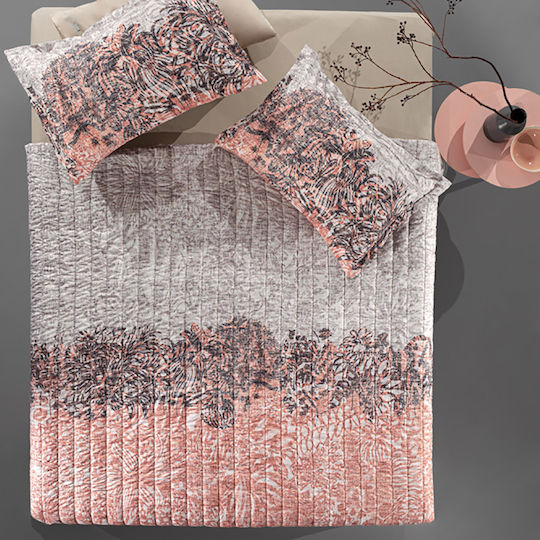 Guy Laroche Artizan Coverlet Queen Size Coral 220x240cm