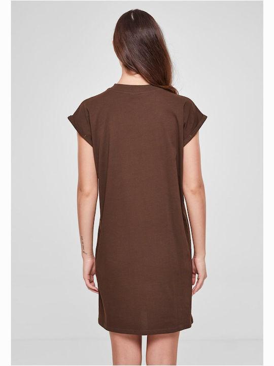 Urban Classics Summer Mini T-Shirt Dress Brown