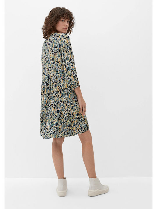 S.Oliver Sommer Mini Kleid Blumen