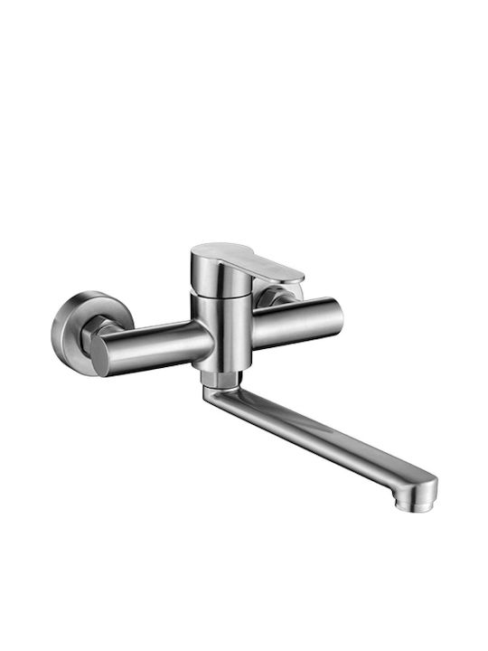 Gloria Karina Toix SS304 Kitchen Wall Faucet Satine