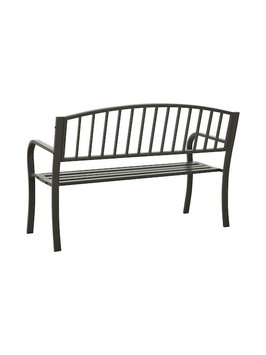 Bench Outdoor Metal Gray 120x51x60cm