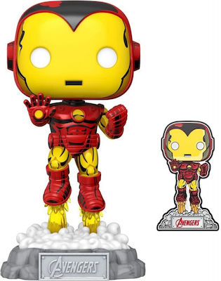 Funko Pop! Marvel: Marvel Beyond Earth's Mightiest - Iron Man with Pin Bobble-Head Special Edition (Exclusive)