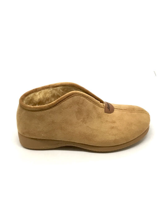 Dicas 4762 Closed-Back Women's Slippers In Beige Colour