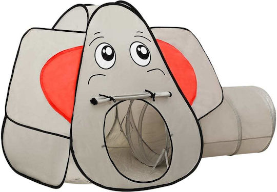 vidaXL Kinderzelt Tunnel Elefant Grau