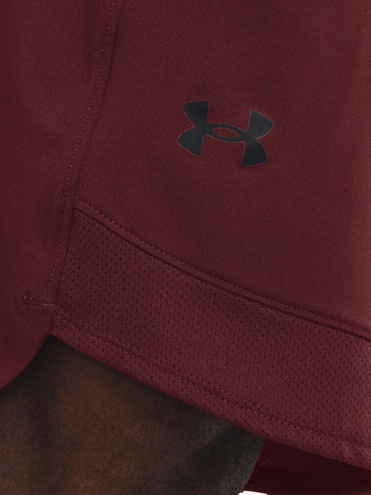 Men's Sports Monochrome Shorts Burgundy