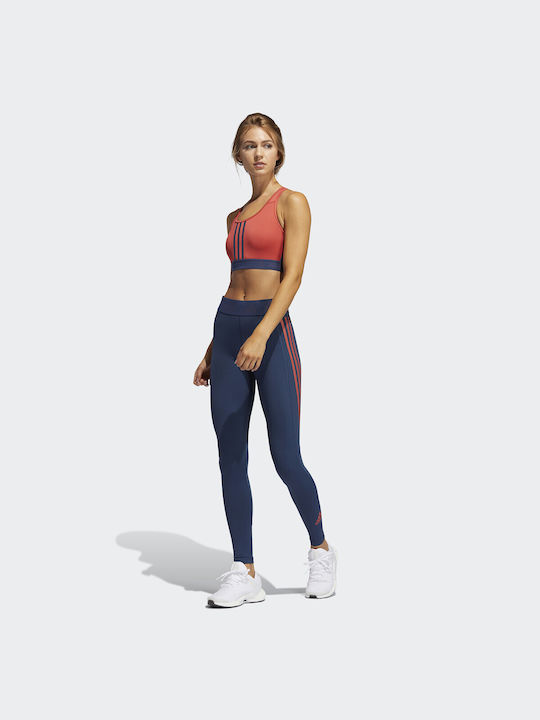 Don't Rest 3 Stripe Γυναικείο Αθλητικό Μπουστάκι Κόκκινο