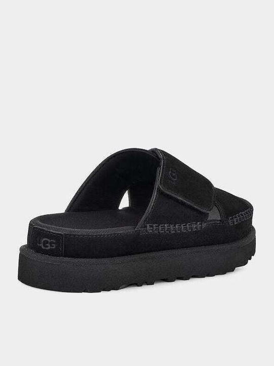 1137910 Women's Flat Sandals Flatforms in Black Color