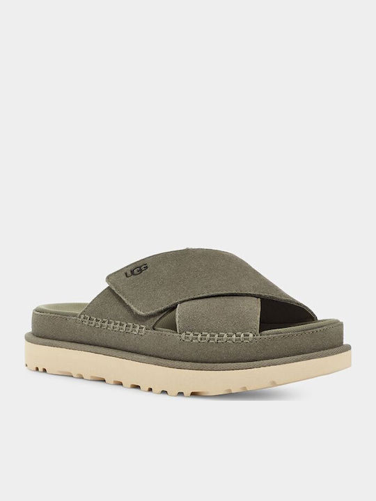 1137910 Women's Flat Sandals Flatforms Moss Green