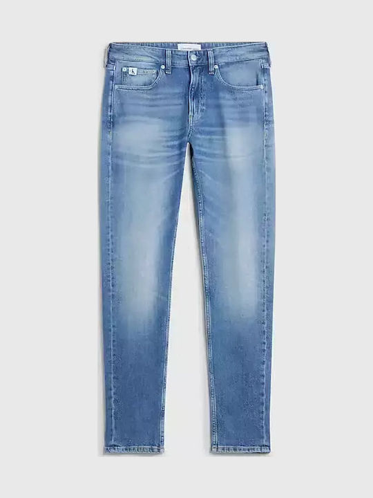 Ανδρικό Παντελόνι Τζιν με Slim Tapered Εφαρμογή Μπλε