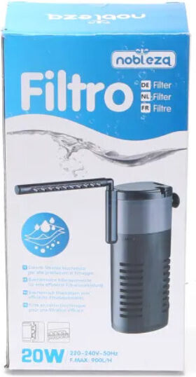 Nobleza Filtro Εσωτερικό Φίλτρο για Ενυδρεία Χωρητικότητας έως 900lt με Ισχύ 8W 20.5x21.5x5.4cm