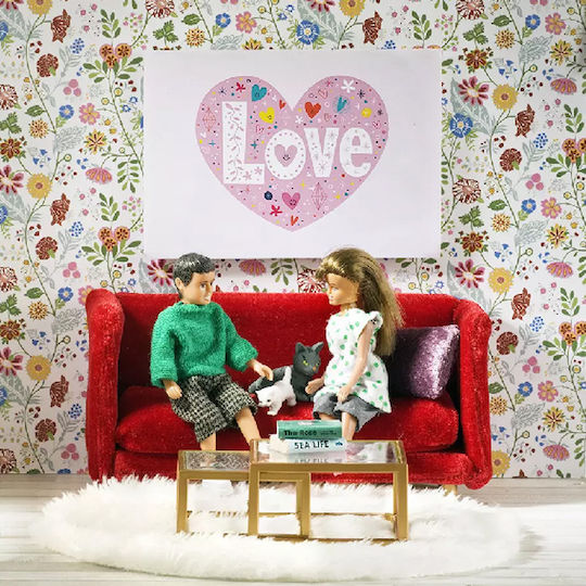 Lundby Living room with Sofa Furniture for Dollhouse