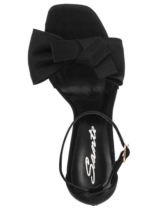 Fabric Sandals Black