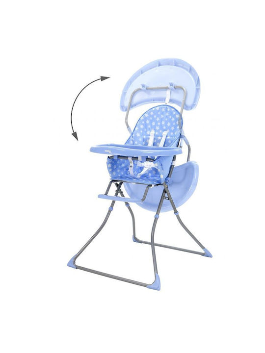 Asalvo Quick Stars Klappbarer Baby Hochstuhl Hellblau