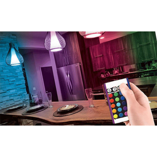 Diolamp Smart Lampe LED 8W für Fassung E27 und Form A60 RGB 650lm Dimmbar