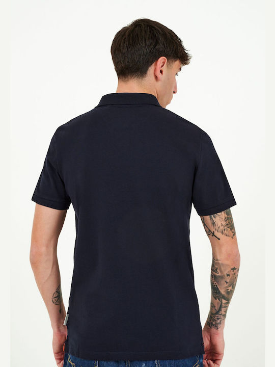 Guess Men's Short Sleeve Blouse Polo Navy Blue