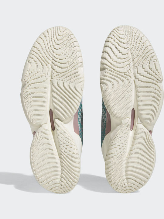 D.O.N. Issue 4 cu talpă joasă Pantofi de baschet Semi Mint Rush / Wonder Mauve / Off White