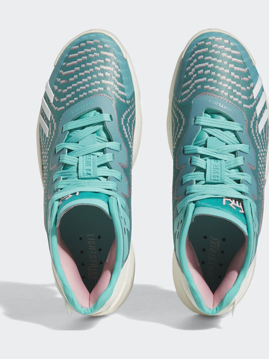 D.O.N. Issue 4 cu talpă joasă Pantofi de baschet Semi Mint Rush / Wonder Mauve / Off White