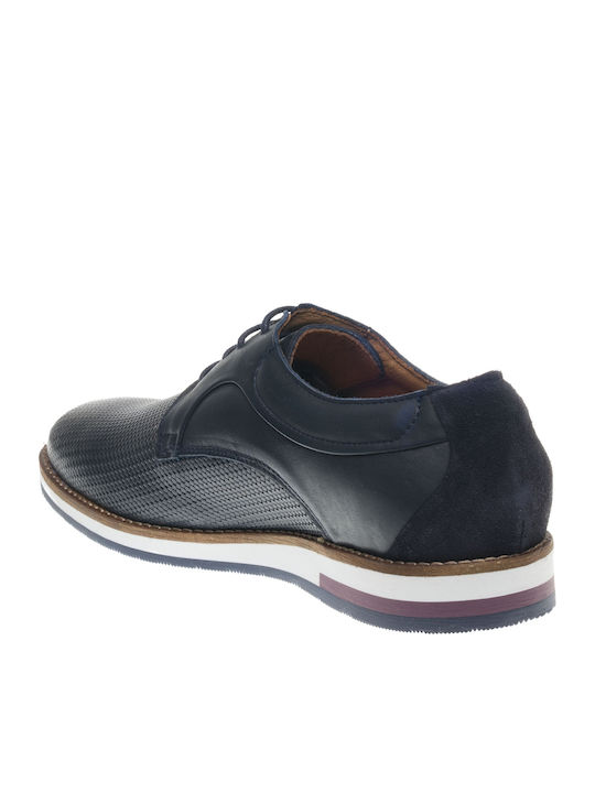 Δερμάτινα Ανδρικά Casual Παπούτσια Blue Wash
