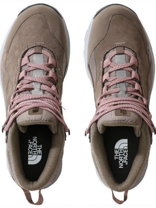The North Face Cragstone Leather Mid Γυναικεία Ορειβατικά Μποτάκια Καφέ