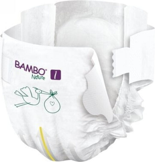 Bambo Nature Πάνες με Αυτοκόλλητο Eco Friendly No. 1 για 2-4kg 22τμχ