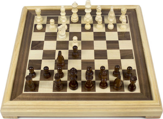 Pokeritems Σκάκι από Ξύλο με Πιόνια 40x40cm
