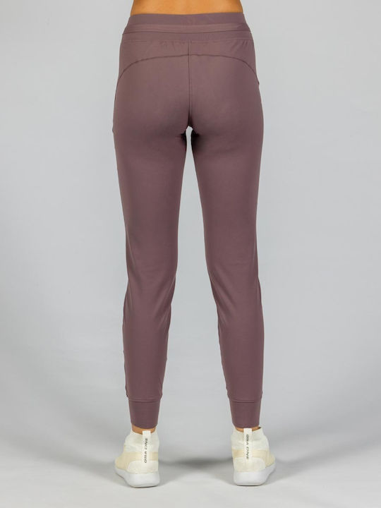 GSA Pantaloni de trening pentru femei cu cauciuc Violet