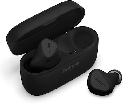 Jabra Elite 5 Earbud Bluetooth Handsfree Earphones with Sweat Resistance and Charging Case Titanium Black