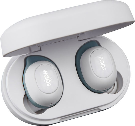 Boompods Boombuds GS Bluetooth Handsfree Earphones with Sweat Resistance and Charging Case White