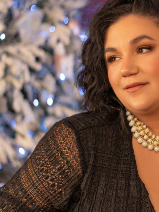 Plus Size Maxi Φόρεμα για Γάμο / Βάπτιση Κρουαζέ Μαύρο