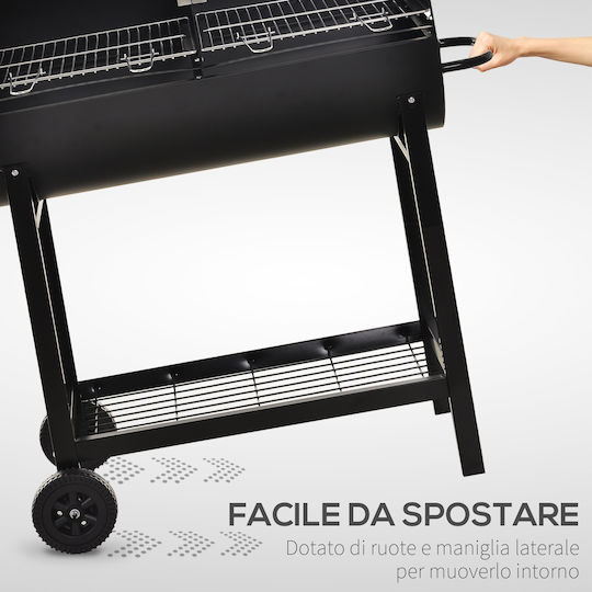 Outsunny Holzkohlegrill 90cmx45cm