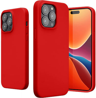 KWmobile Silicone Back Cover Red (iPhone 14 Pro Max)