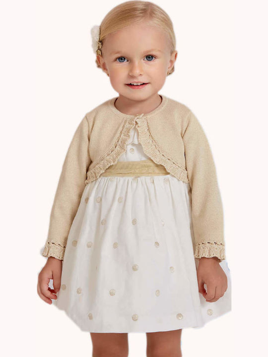 Kids Bolero Knitted Gold