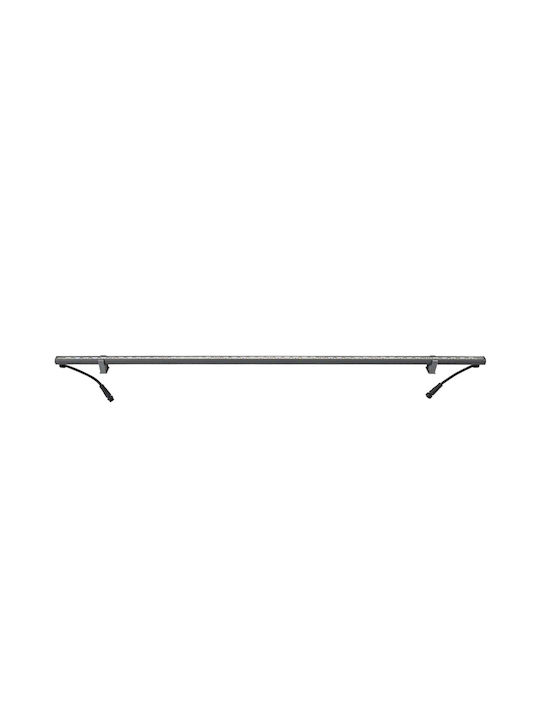 GloboStar Stellar Bară de Iluminat Exterior Lampă LED Wall Washer 12W cu Lumină Albă Caldă IP67 Gri