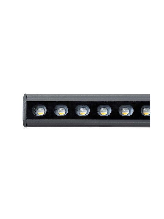 GloboStar Washerstellar Lampă De Podea Pentru Exterior LED Mașină De Spălat Pe Perete 12W RGBW IP67 Gri