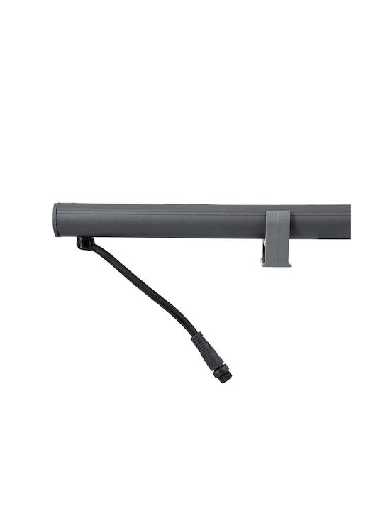 GloboStar Washerstellar Lampă De Podea Pentru Exterior LED Mașină De Spălat Pe Perete 12W RGBW IP67 Gri
