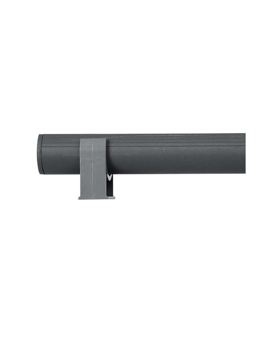 GloboStar Window-Bari Außenstehlampe LED Wall Washer 12W mit Blauem Licht IP67 Graue