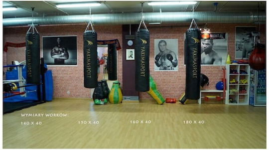 Yakimasport Punga de box Gol cu înălțimea 130cm Negru