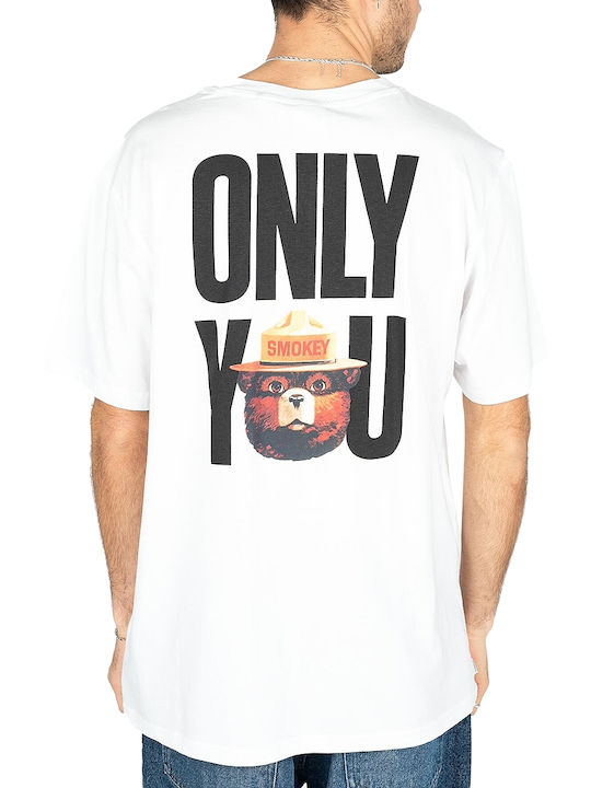 Element Smokey Bear Stetson T-shirt White