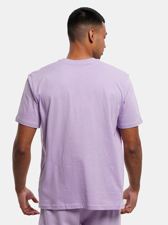 Champion Crewneck Men's Short Sleeve T-shirt Purple