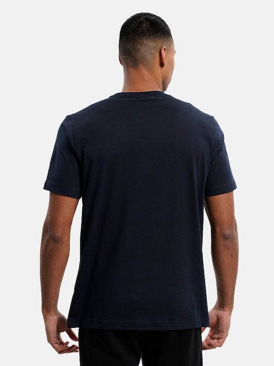 Champion Crewneck Men's Short Sleeve T-shirt Navy Blue