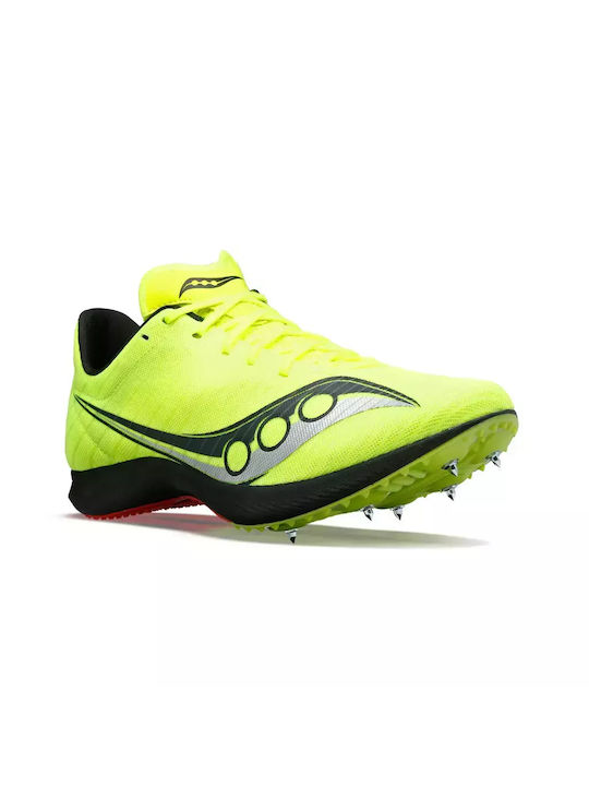 Saucony Velocity MP Sport Shoes Spikes Green