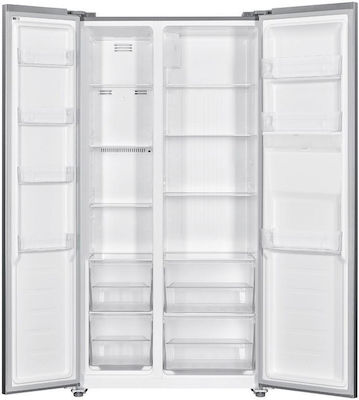 Finlux SBS-440DIX Ψυγείο Ντουλάπα 436lt NoFrost Υ177xΠ90xΒ59εκ. Inox