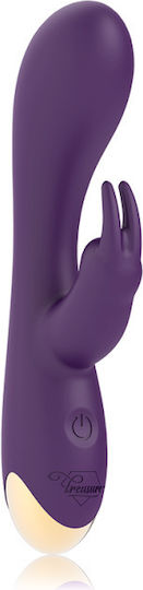 WatchMe Treasure Laurence Mini Δονητής Rabbit με Απομακρυσμένο Έλεγχο Rabbit 17.5cm Purple