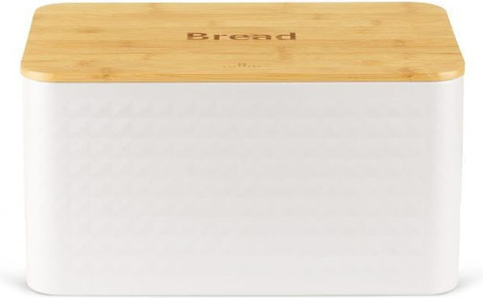 Edenberg Cutie de pâine cu capac Inox Albă