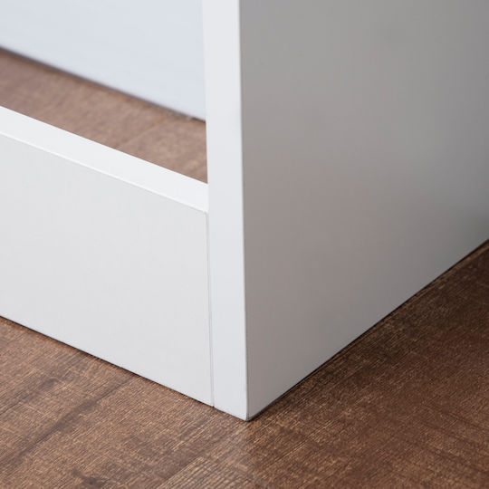 HomCom Κάλυμμα Καλοριφέρ από MDF Λευκό 120x18x84cm