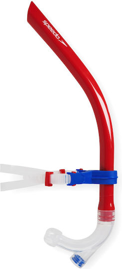 Speedo Centre Snorkel Red with Silicone Mouthpiece