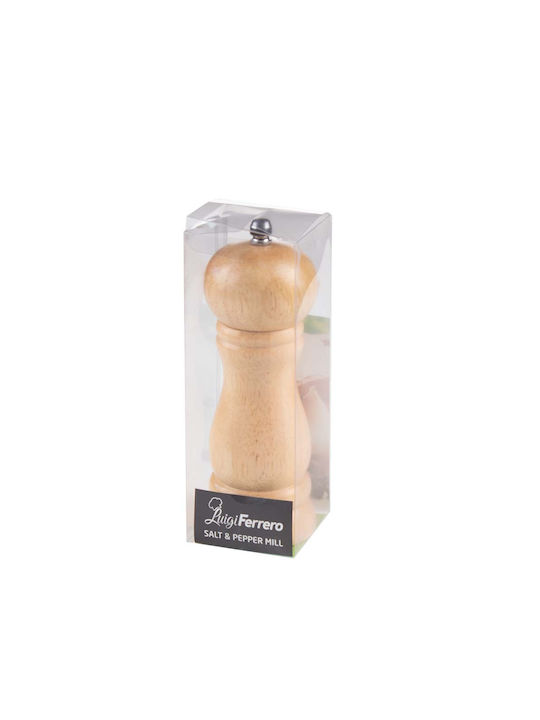 Luigi Ferrero Manual Wooden Pepper Mill 16cm Beige FR-107B