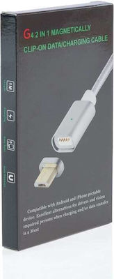Magnetisch USB 2.0 auf Micro-USB-Kabel Rosa 1m (1018.260) 1Stück