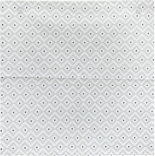 Atmosphera Etnik Kitchen Towel Made of 100% Cotton in White Colour 40x40cm 4 Pieces